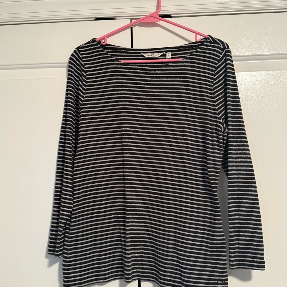 Black Boatneck Tee
